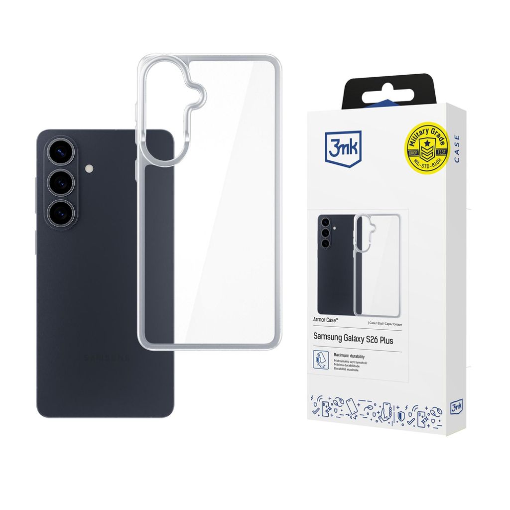 3mk Armor Cover til Samsung Galaxy S26 Pro - Gennemsigtig