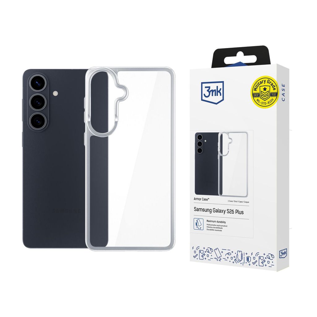 3mk Armor MagCase Skal till Samsung Galaxy S26 Plus - Transparent