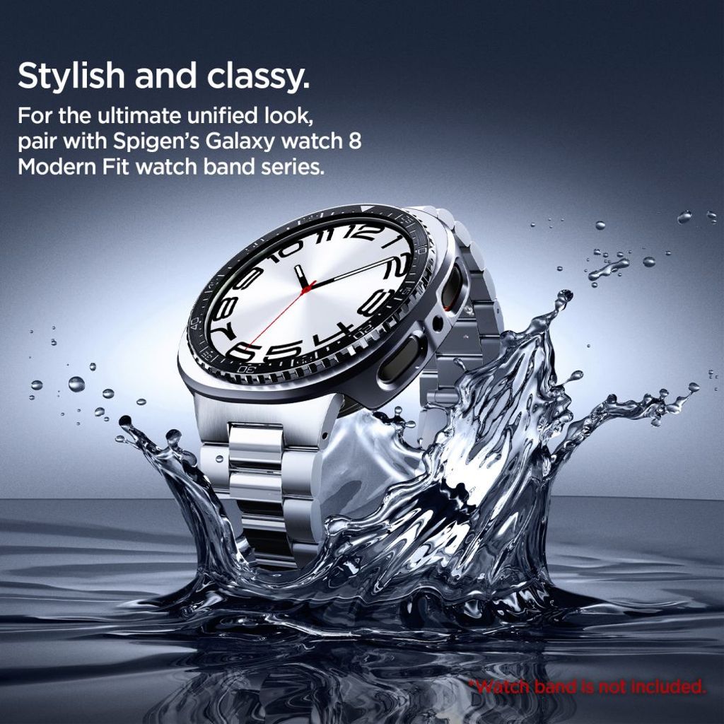 Spigen Tune Pro Diver Samsung Galaxy Watch 8 Bezel – musta