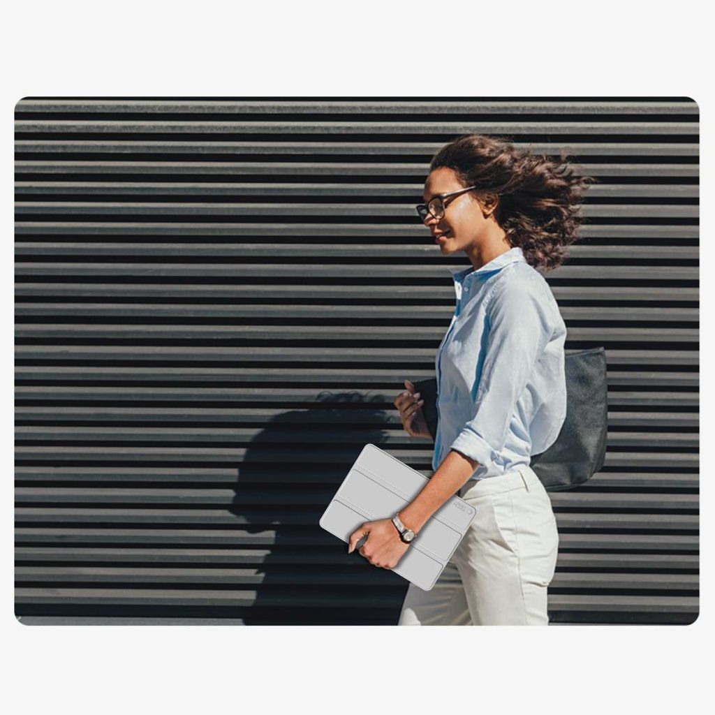 Tech-Protect SmartCase Pen Fodral Samsung Galaxy Tab S9/FE/S10 FE/S10 Lite - Grå