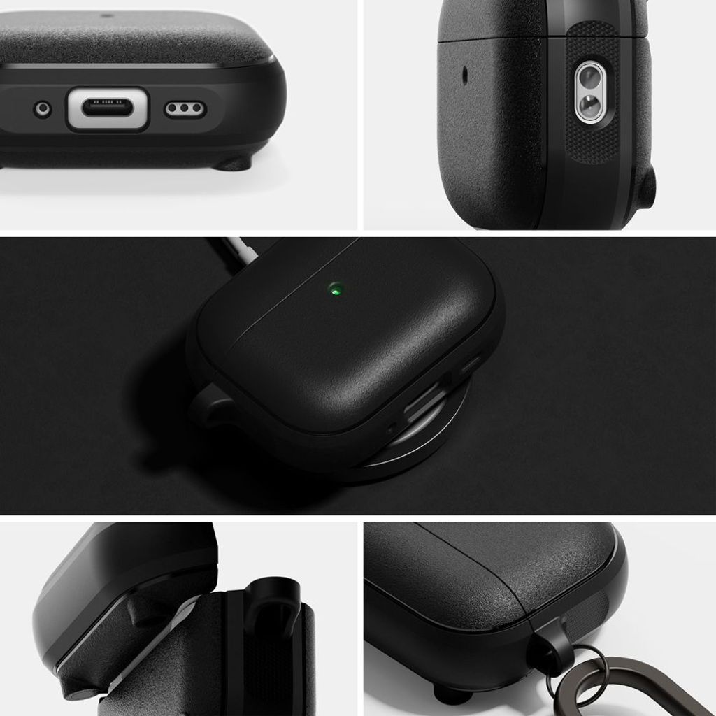 Ringke Onyx MagSafe fodral med Karbinhake för AirPods Pro 3 - Svart