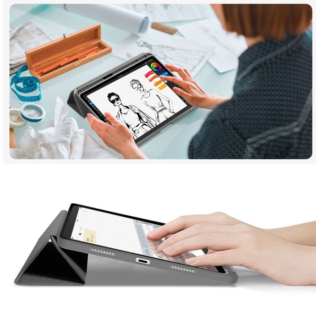 Tech-Protect SC Pen Canvas Etui til iPad 10.9" 2022/11" 2025 - Grå