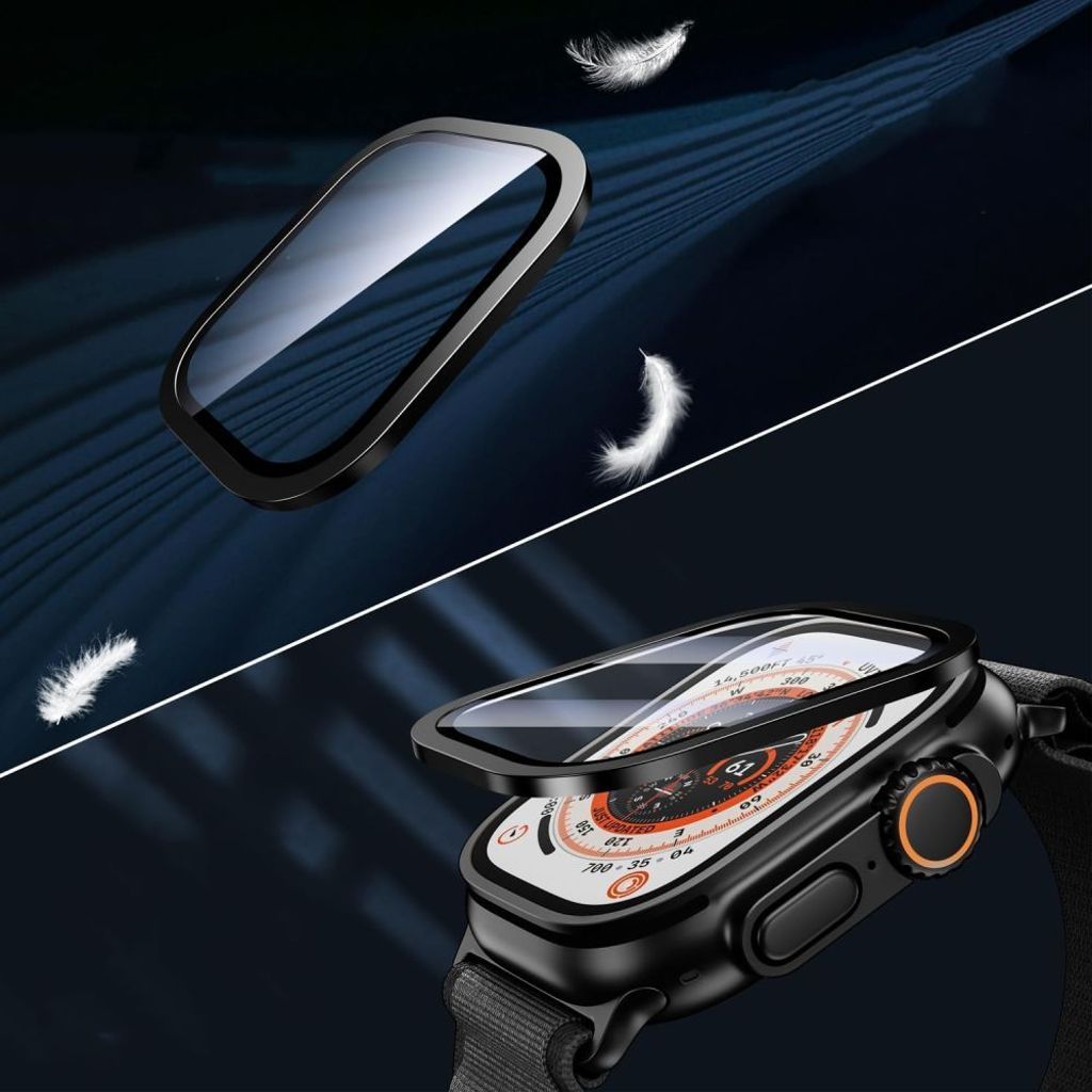 Tech-Protect Glass Ring Skjermbeskytter til Apple Watch Ultra 49mm, 2-pakning