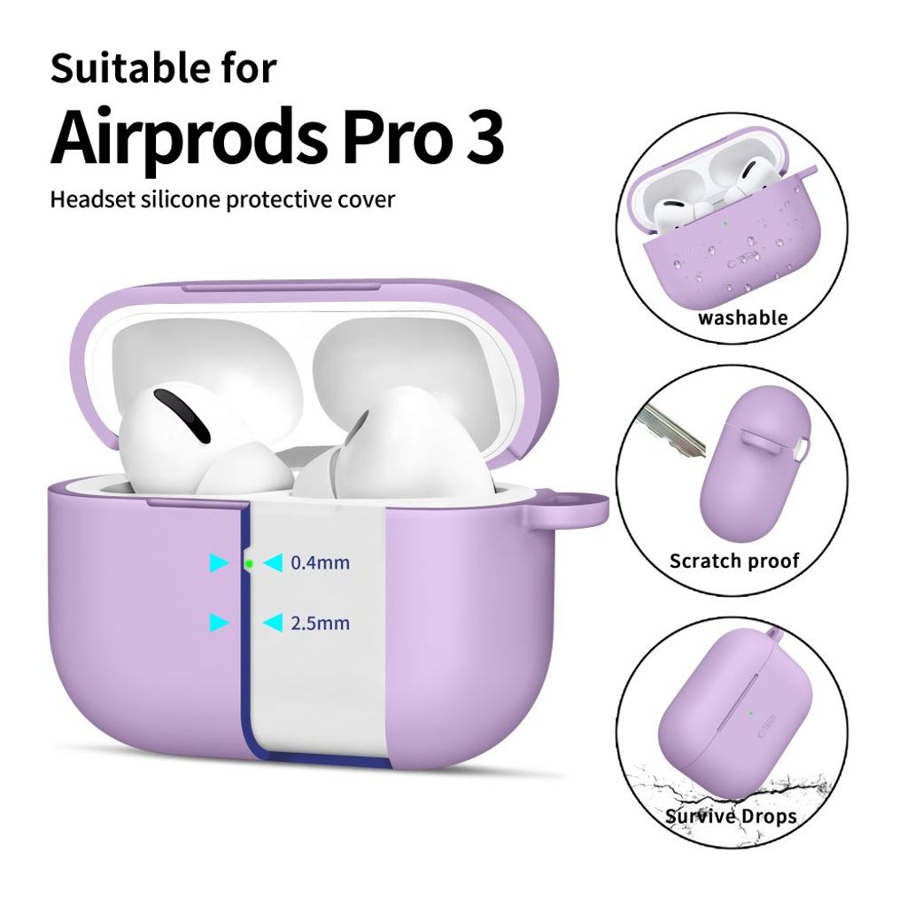 Tech-Protect Silicone Hook Kuori AirPods Pro - Violetti