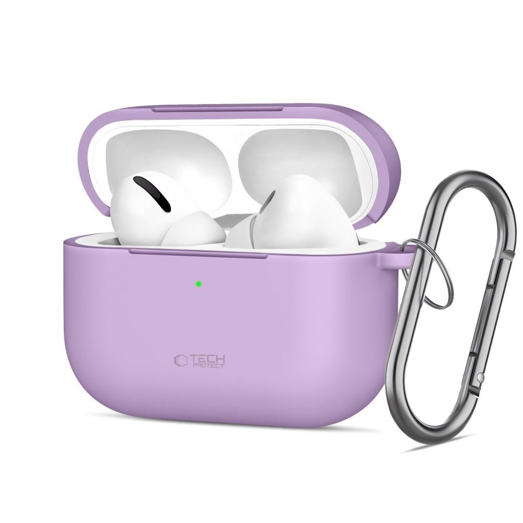 Tech-Protect Silicone Hook Kuori AirPods Pro - Violetti