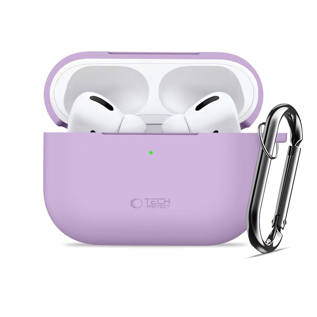 Tech-Protect Silicone Hook Kuori AirPods Pro - Violetti