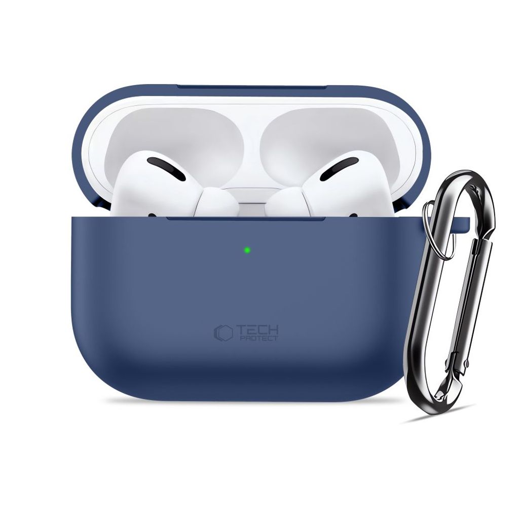 Tech-Protect Silicone Hook Kuori AirPods Pro - Tummansininen