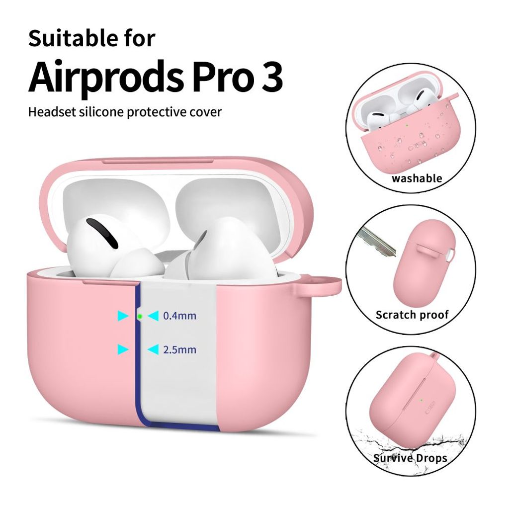 Tech-Protect Silicone Hook Kuori AirPods Pro - Rosa