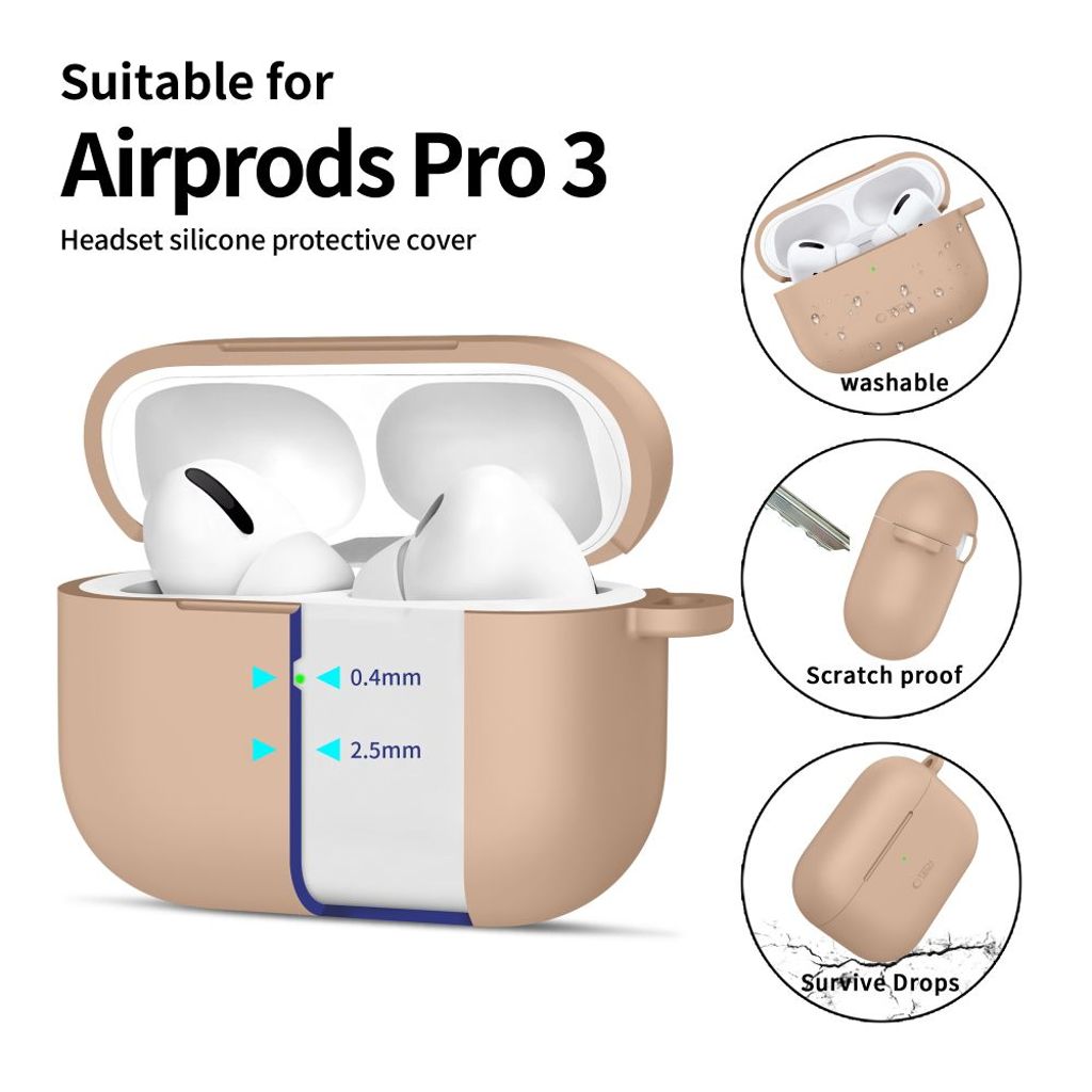 Tech-Protect Silicone Hook Kuori AirPods Pro - Beige