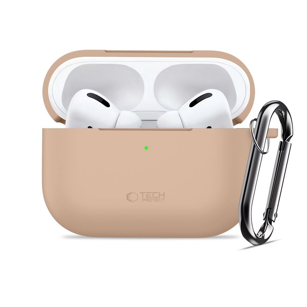 Tech-Protect Silicone Hook Kuori AirPods Pro - Beige
