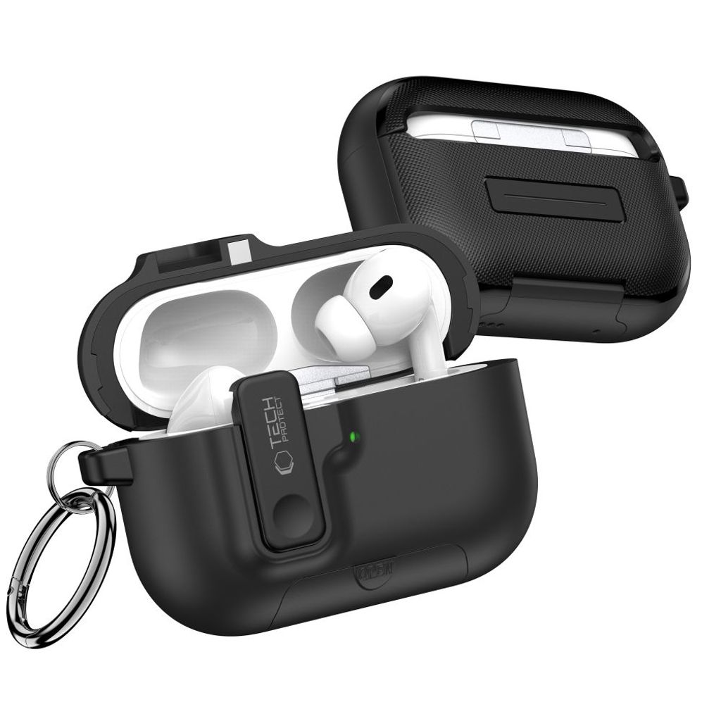 Tech-Protect Slim Hook Skal till AirPods Pro 3 - Svart