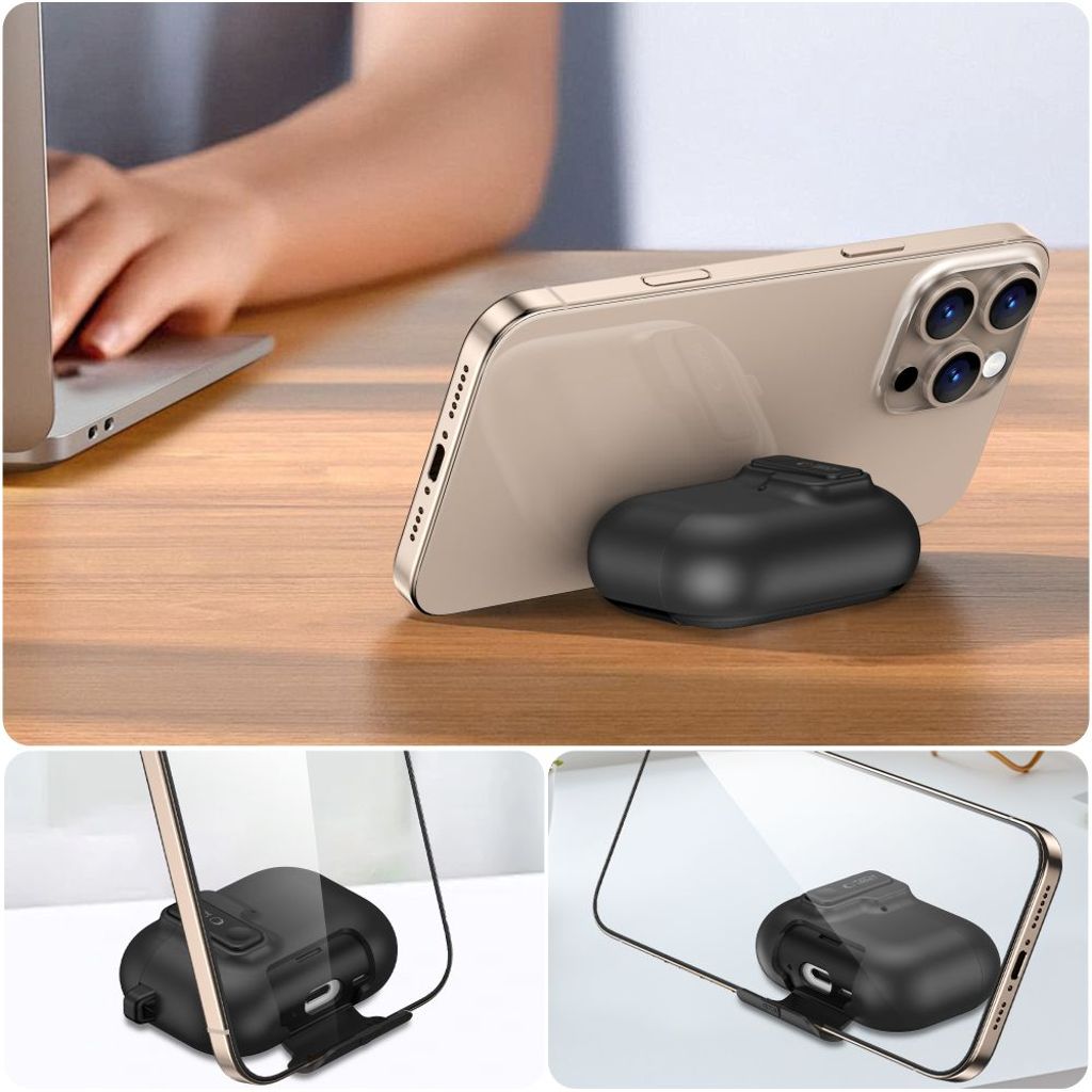 Tech-Protect Slim Hook Skal till AirPods Pro 3 - Svart