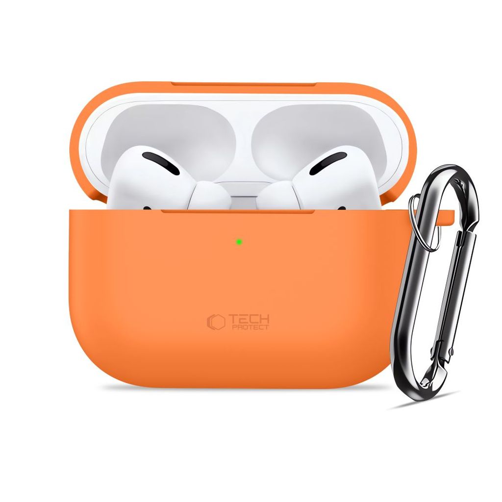 Tech-Protect Silicone Hook Kuori AirPods Pro - Oranssi