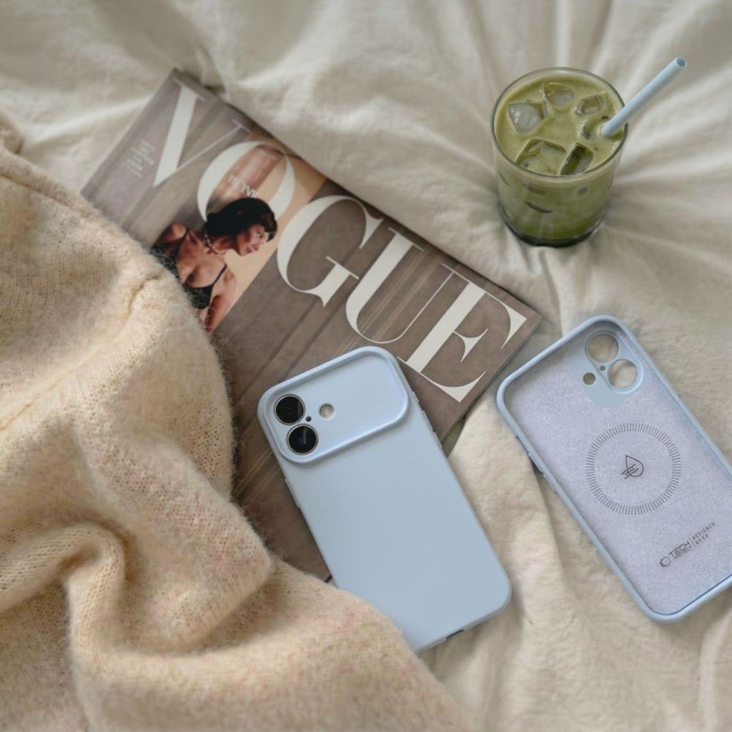 Tech-Protect Silicone MagSafe Cover til iPhone 17 - Blå