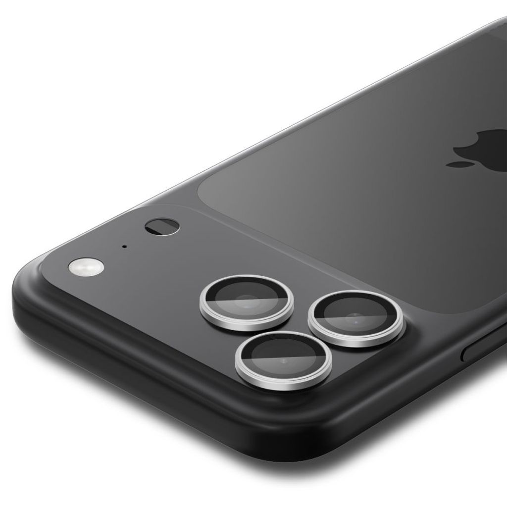 Spigen Optik Pro iPhone 16/17 Pro/Pro Max Linsskydd Härdat Glas 2-pack - Silver