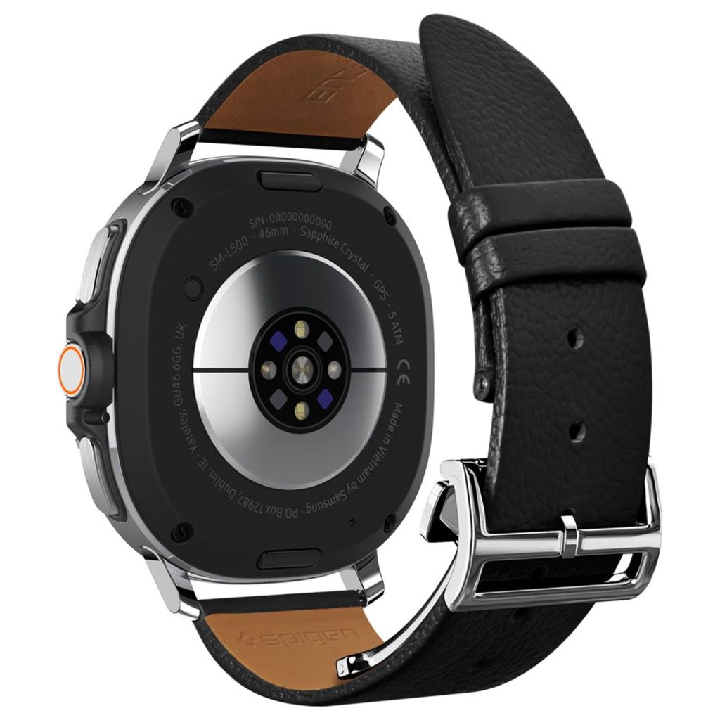 Spigen Enzo Kellonranneke Samsung Galaxy Watch 40/44/46mm - Musta