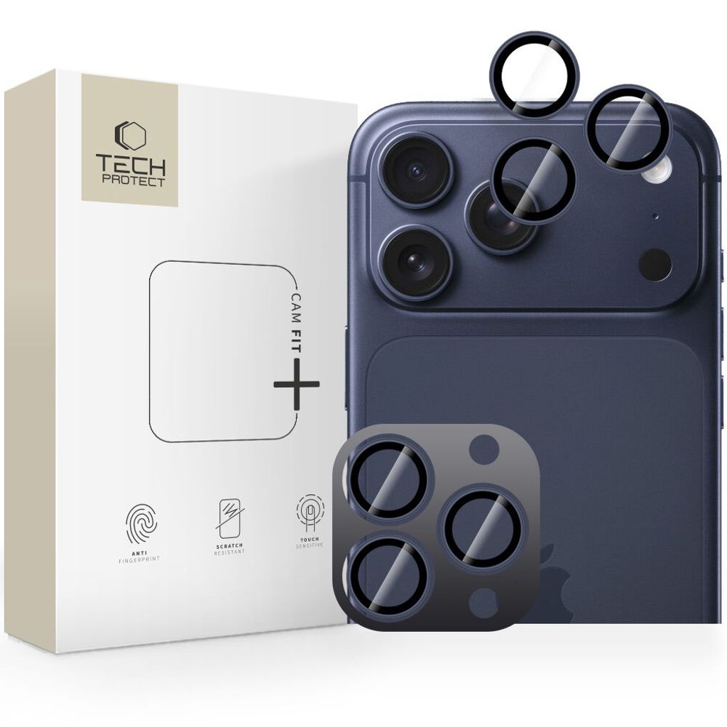 Tech-Protect Camring Fit+ iPhone 14/15/16/17 Pro/Pro Max Linsebeskyttelse - Blå