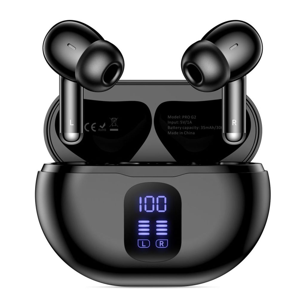 Tech-Protect UltraBoost TWS Pro G2 trådløse in-ear hodetelefoner – svart