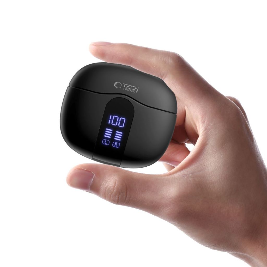 Tech-Protect UltraBoost TWS Core G2 trådløse in-ear hodetelefoner – svart