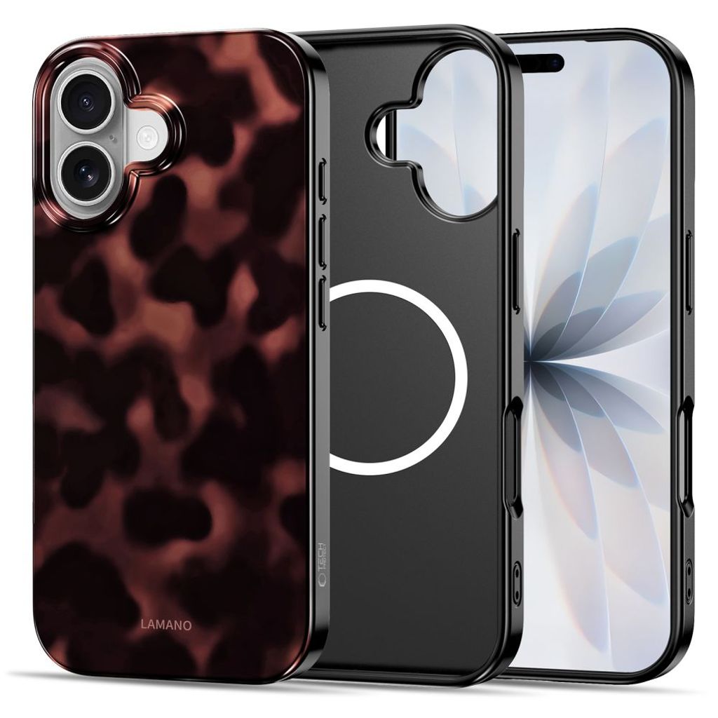 Tech-Protect Lamano MagSafe Cover til iPhone 17 - Sort/Rød