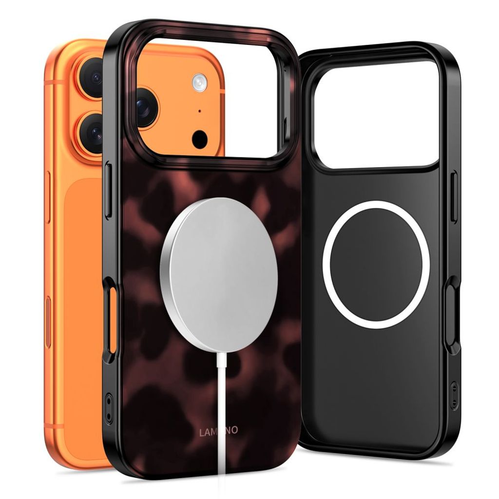 Tech-Protect Lamano MagSafe Cover til iPhone 17 Pro - Sort/Rød