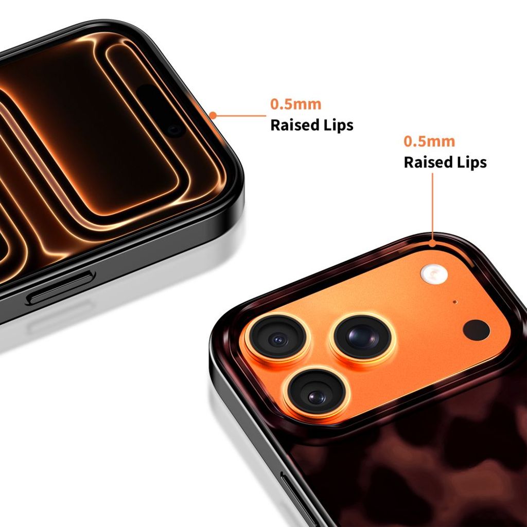 Tech-Protect Lamano MagSafe Cover til iPhone 17 Pro Max - Sort/Rød