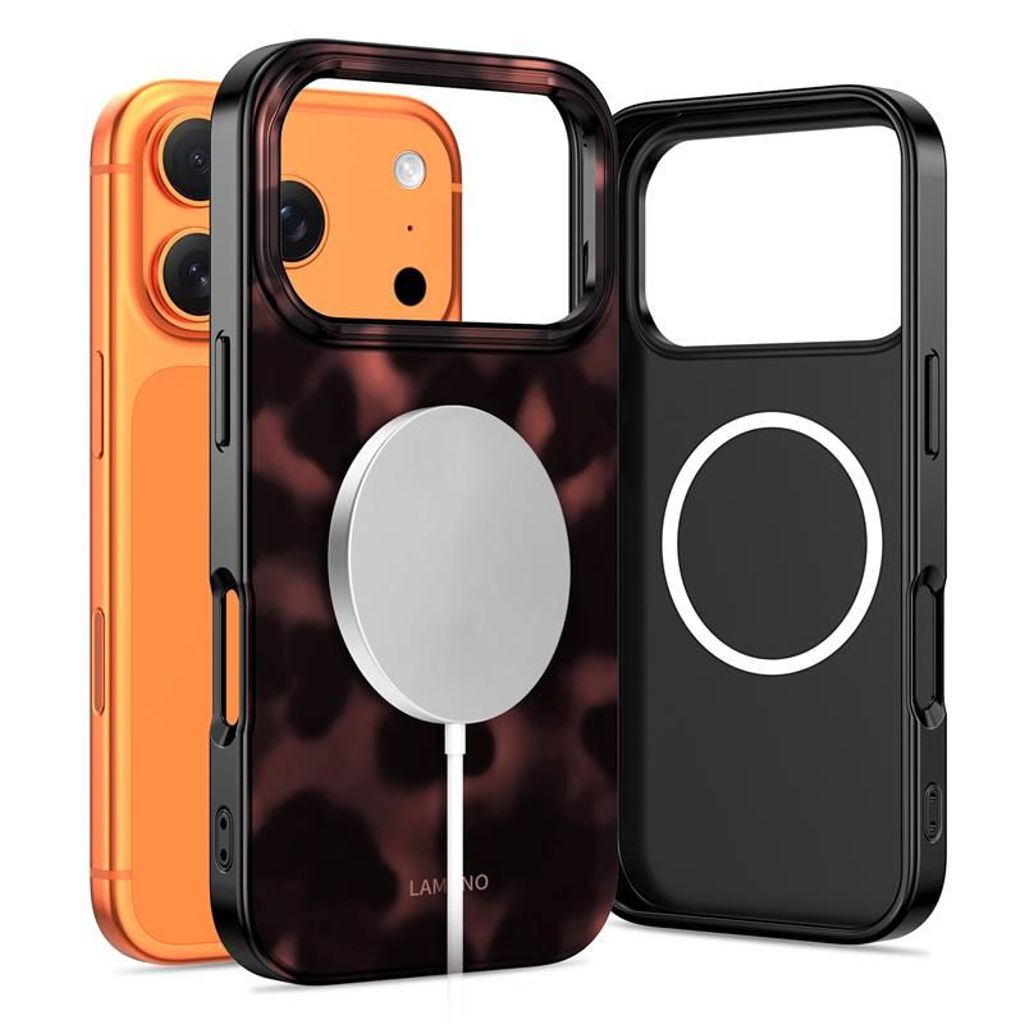 Tech-Protect Lamano MagSafe Cover til iPhone 17 Pro Max - Sort/Rød