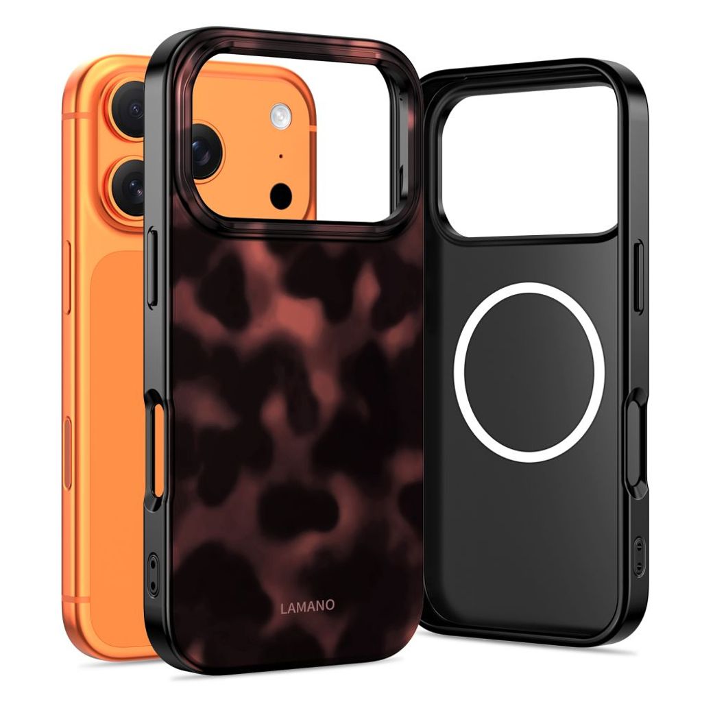 Tech-Protect Lamano MagSafe Cover til iPhone 17 Pro Max - Sort/Rød