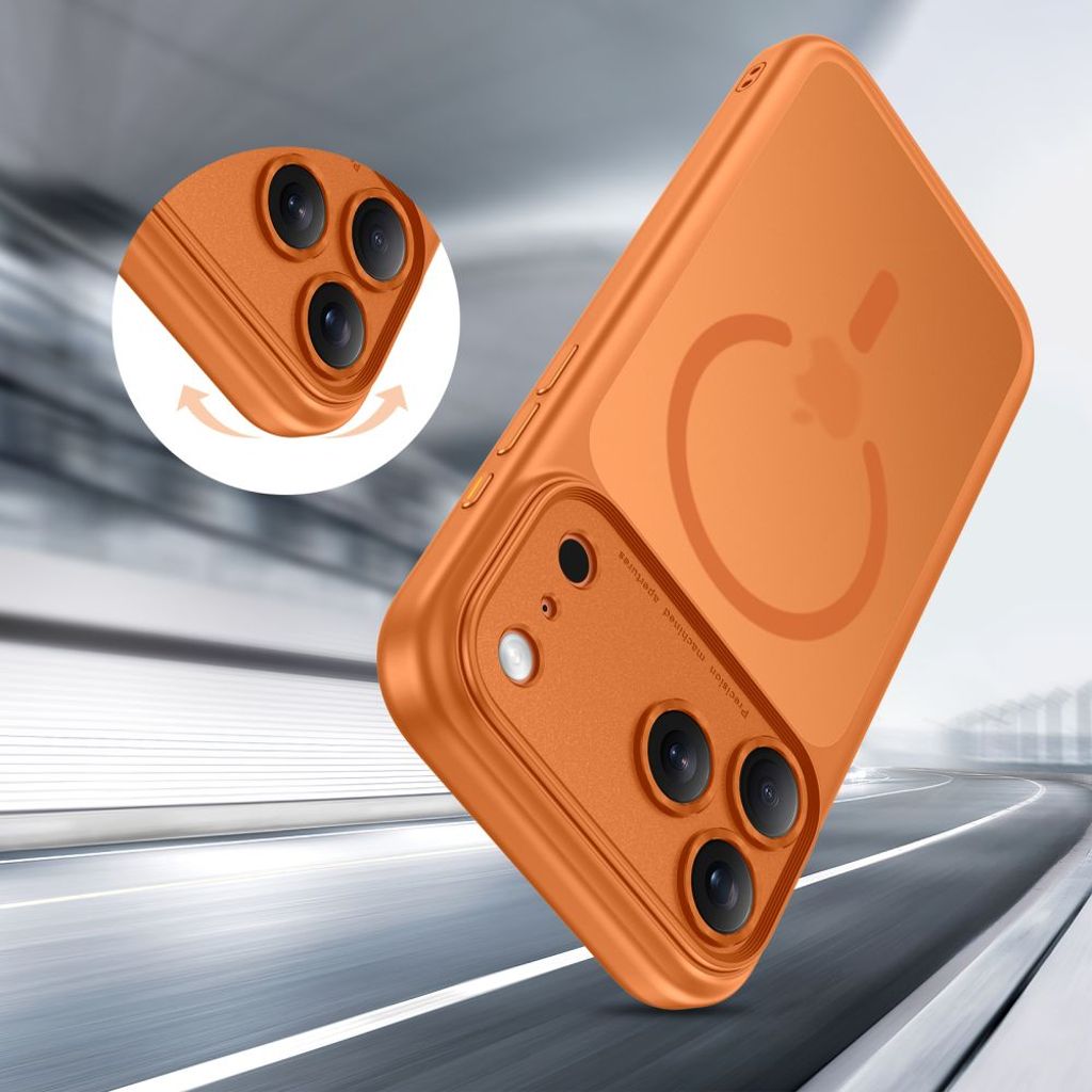 Tech-Protect Magpeak Magsafe CC Case for iPhone 17 Pro Max - Orange