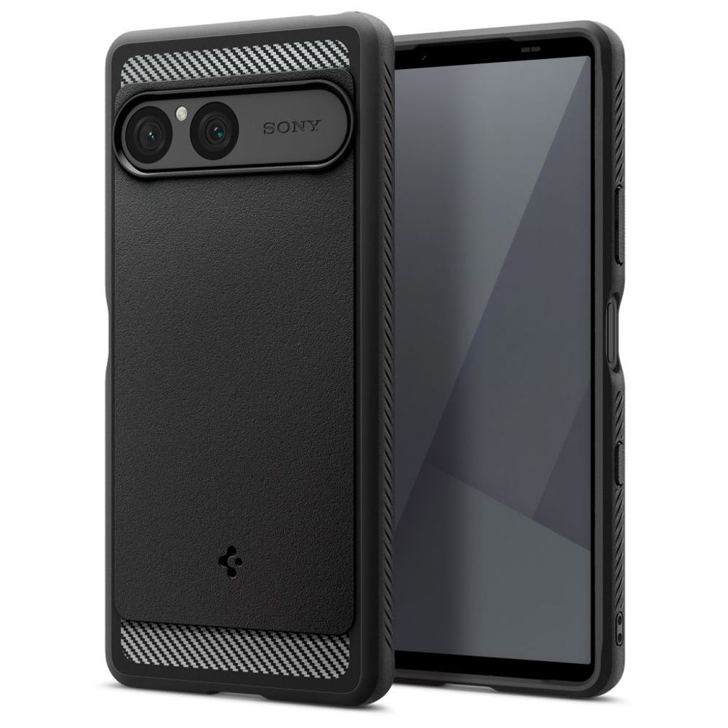 Spigen Rugged Armor Deksel til Sony Xperia 10 VII - Matt Svart