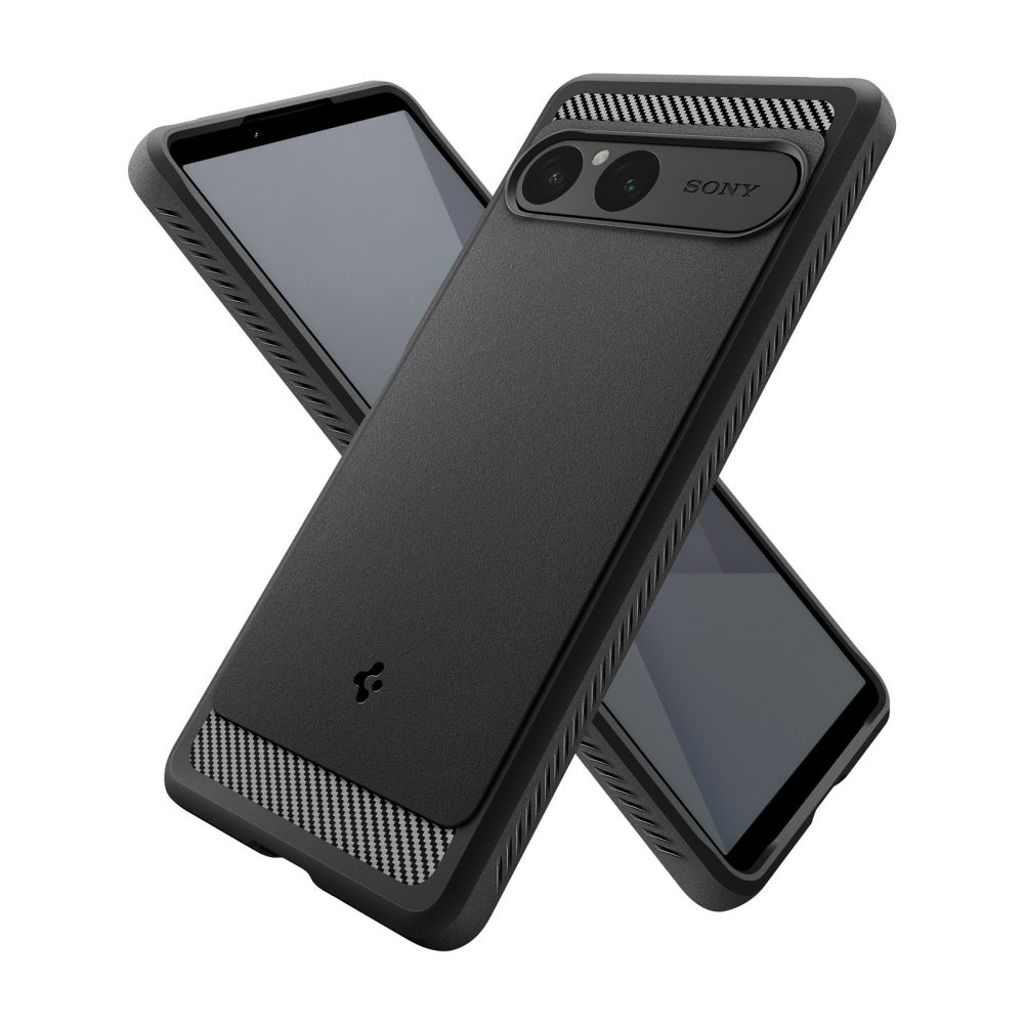 Spigen Rugged Armor Deksel til Sony Xperia 10 VII - Matt Svart
