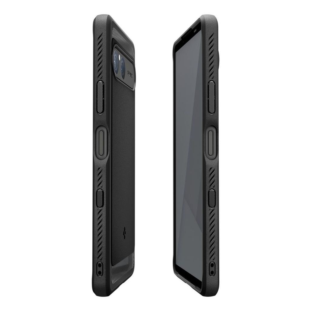 Spigen Rugged Armor Deksel til Sony Xperia 10 VII - Matt Svart
