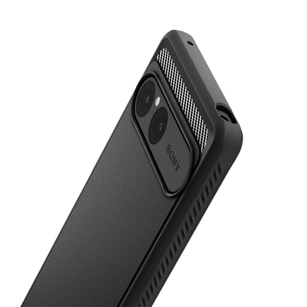 Spigen Rugged Armor Deksel til Sony Xperia 10 VII - Matt Svart