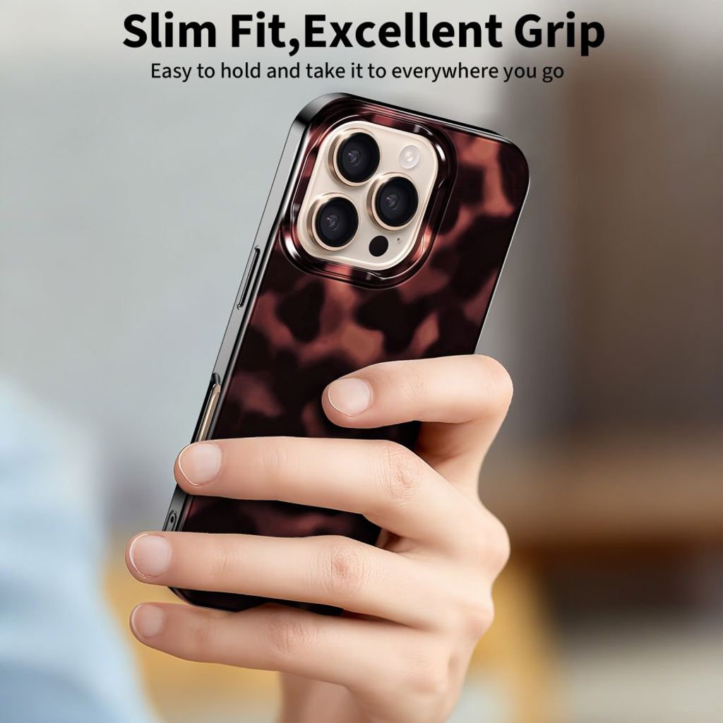 Tech-Protect Lamano MagSafe Cover til iPhone 16 Pro Max - Sort/Rød