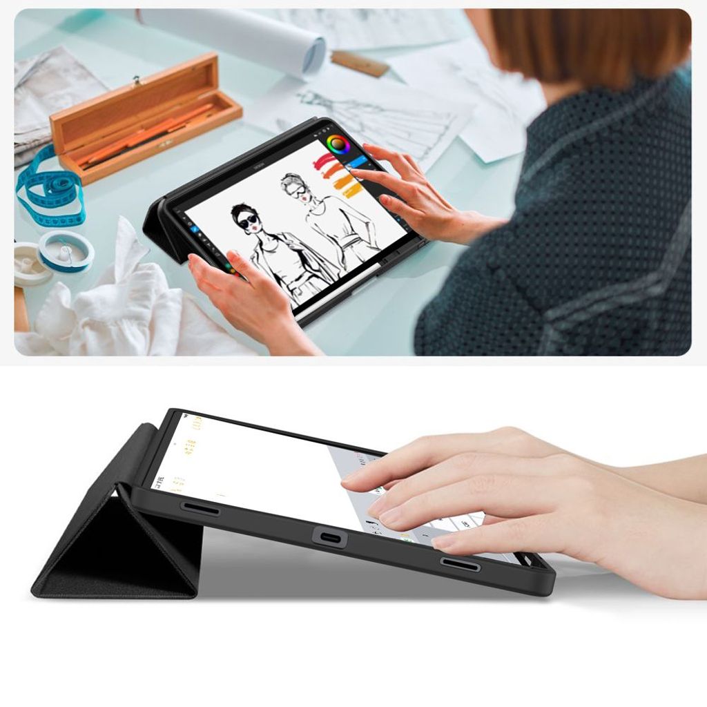 Tech-Protect SmartCase Pen Fodral till Samsung Galaxy Tab S11 11" - Svart