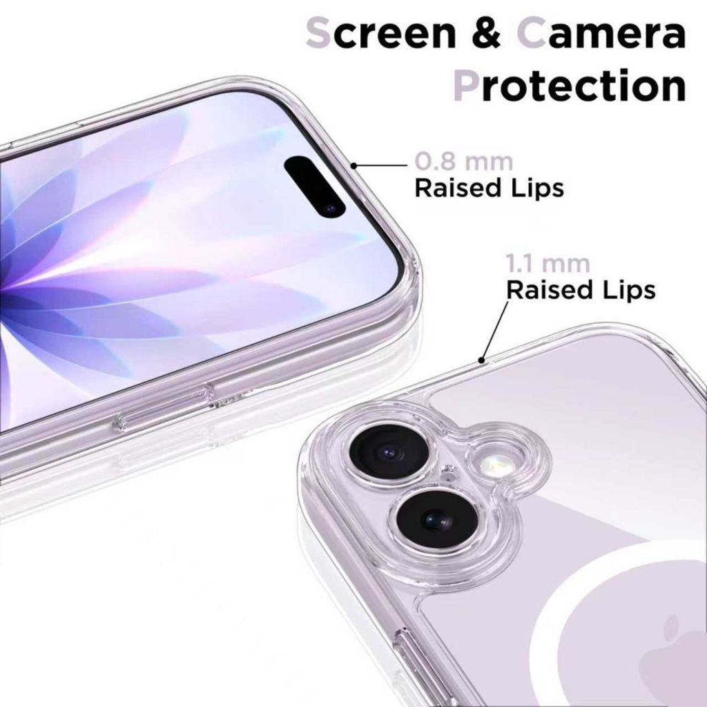 Tech-Protect MagPeak Magsafe CC Cover til iPhone 17 - Gennemsigtig