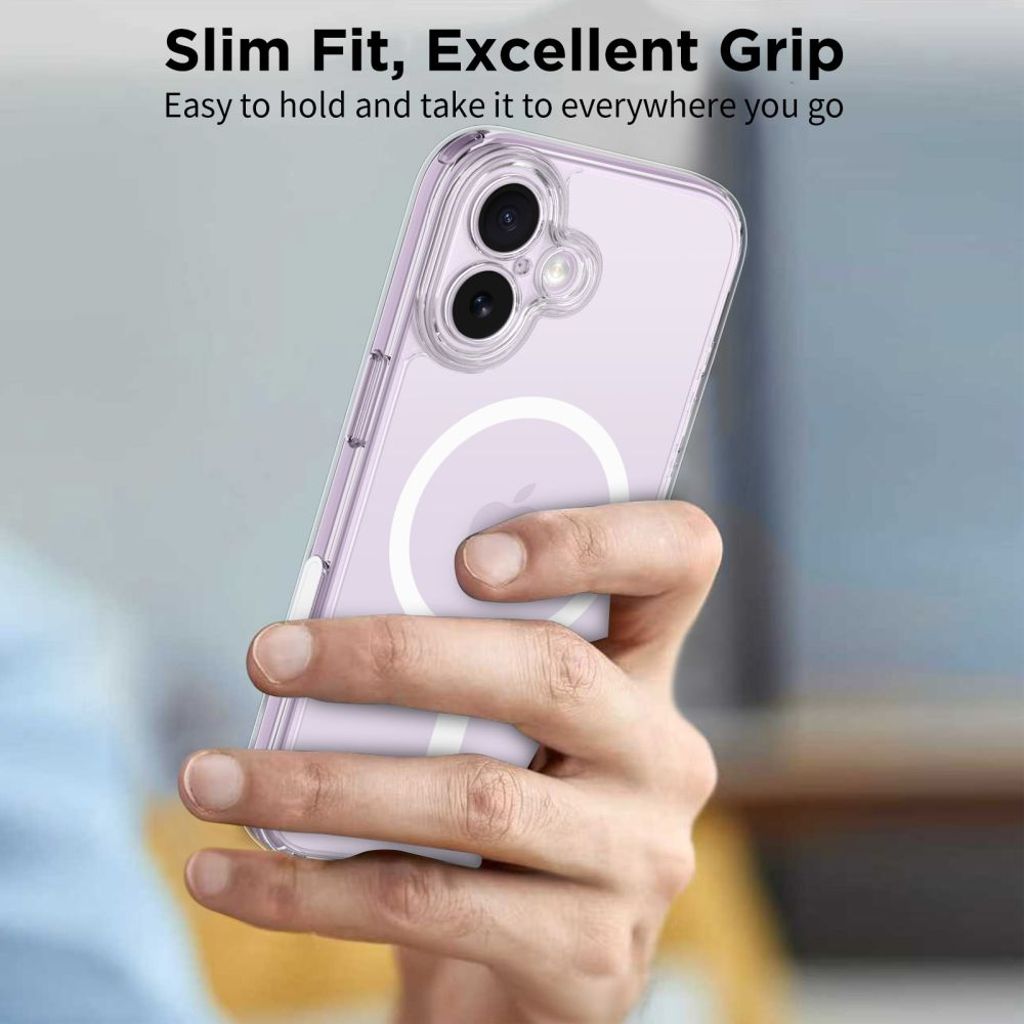 Tech-Protect MagPeak Magsafe CC Cover til iPhone 17 - Gennemsigtig