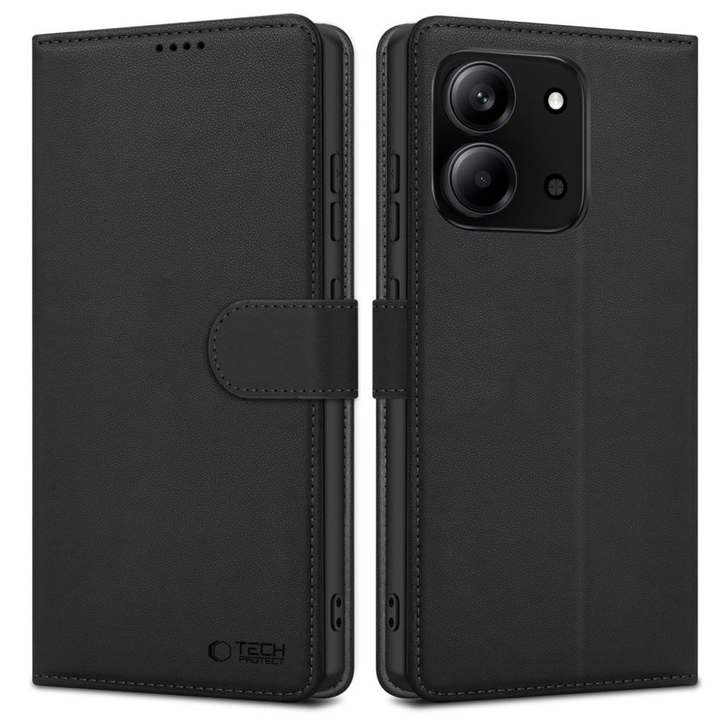 Tech-Protect Wallet Kotelo Xiaomi Redmi 15C / Poco 85C - Musta