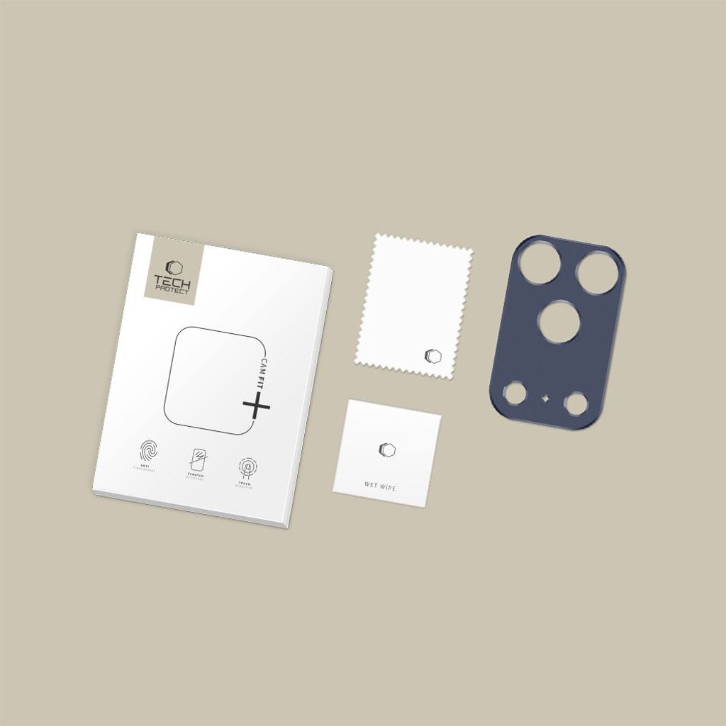 Tech-Protect Camalloy Fit+ iPhone 17 Pro Max Linsebeskyttelse - Mørkeblå