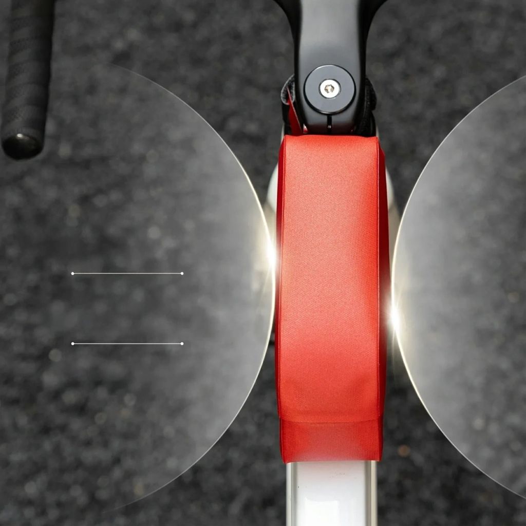 Rockbros Vattentät cykelramväska med magnetstängning 0,9L – Röd