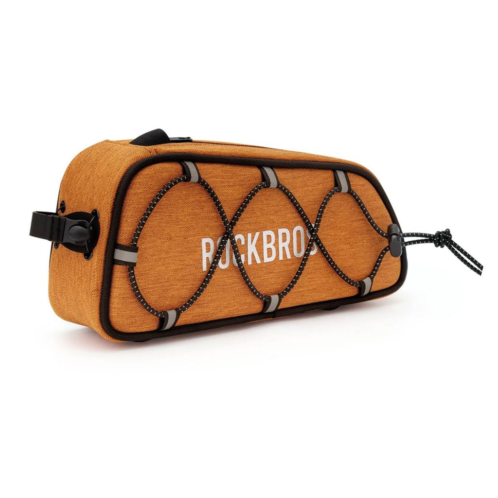 Rockbros ROAD TO SKY vattentät ramväska för cykel, 0.7L – orange