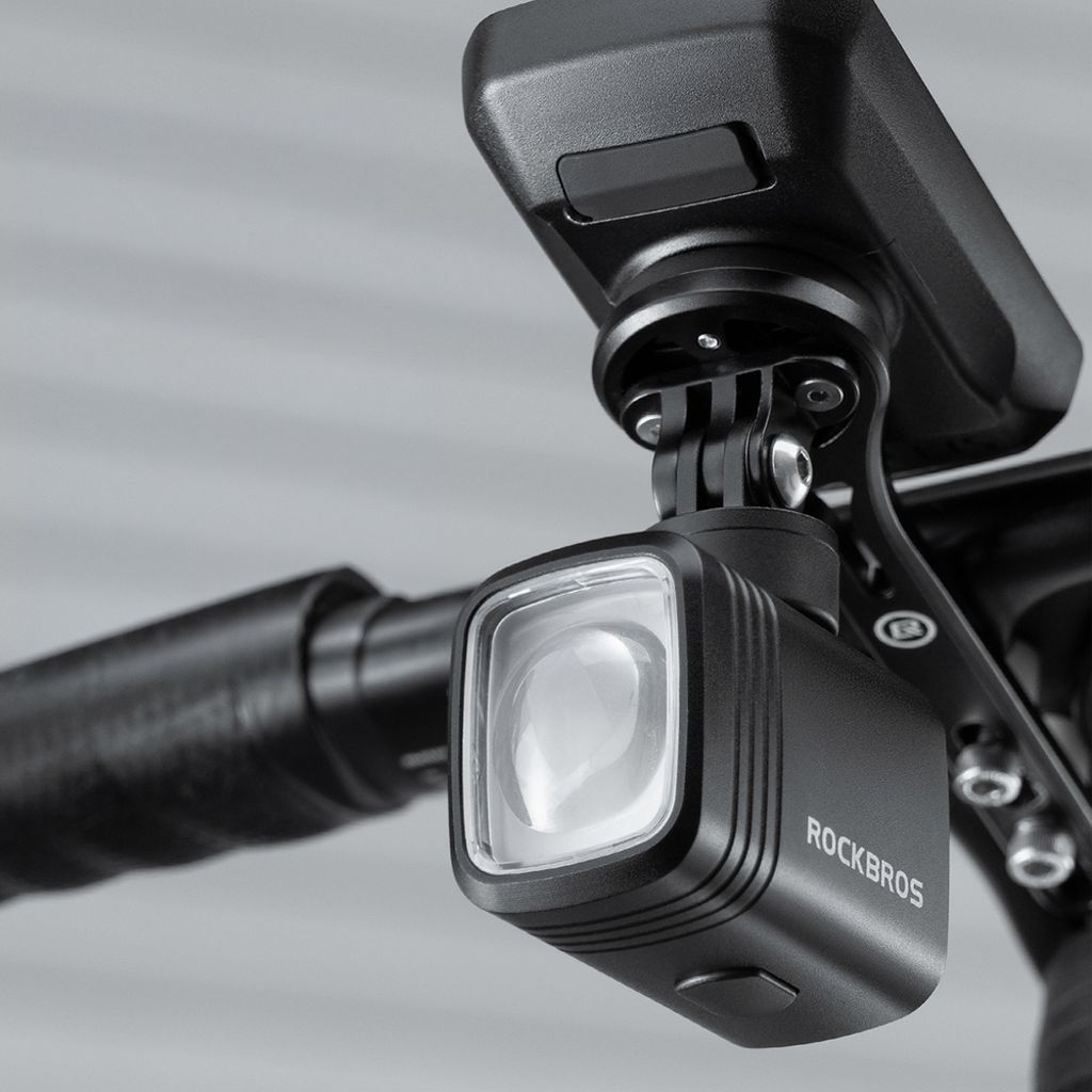 Rockbros M6 framlampa till cykel 1000 lm uppladdningsbar 2800mAh – svart