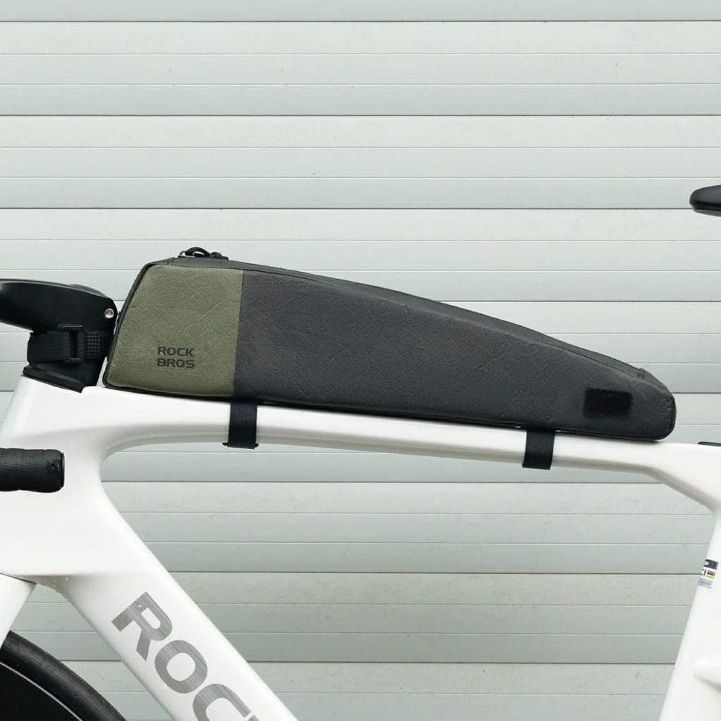 Rockbros DB005 Rammeveske for sykkel 0,9L – Svart / Grønn