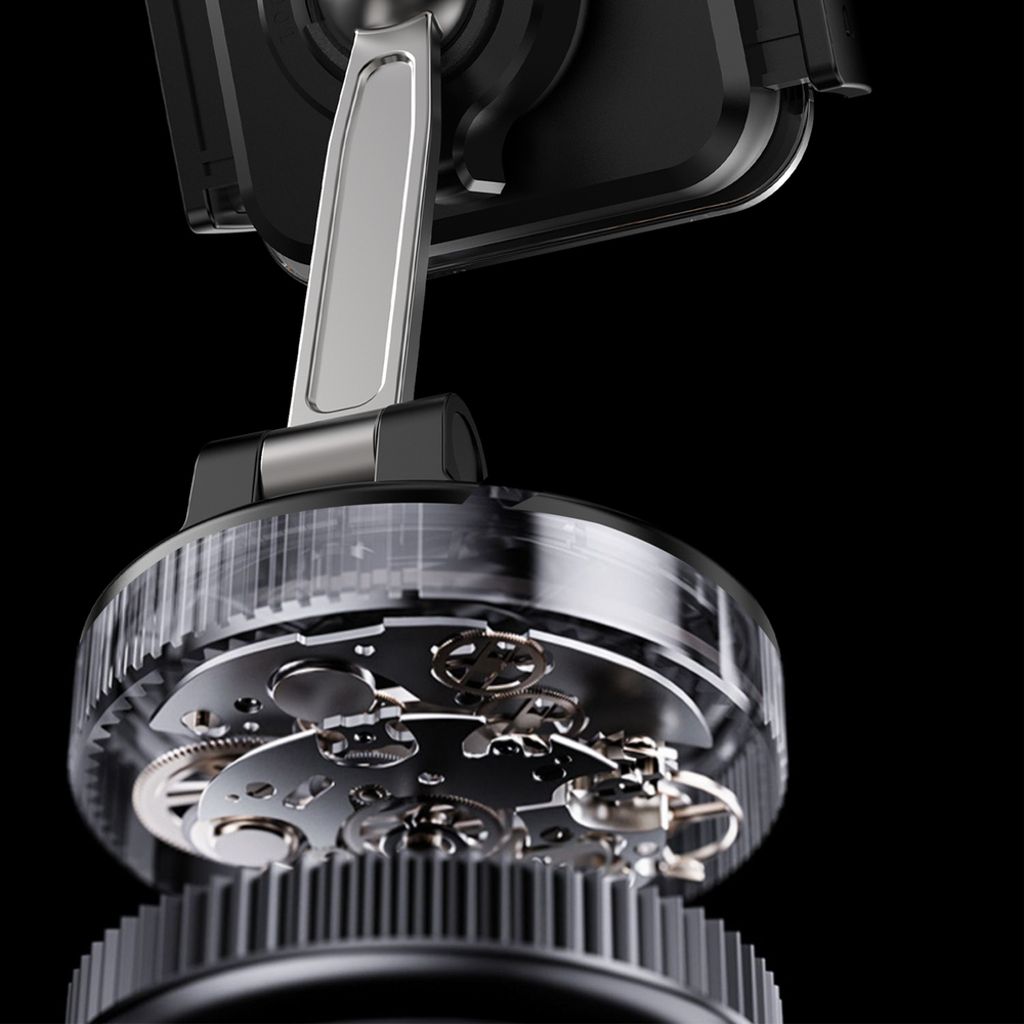 Dudao F24PLUS Telefonhållare Bil med vakuumfäste för instrumentbräda – Svart