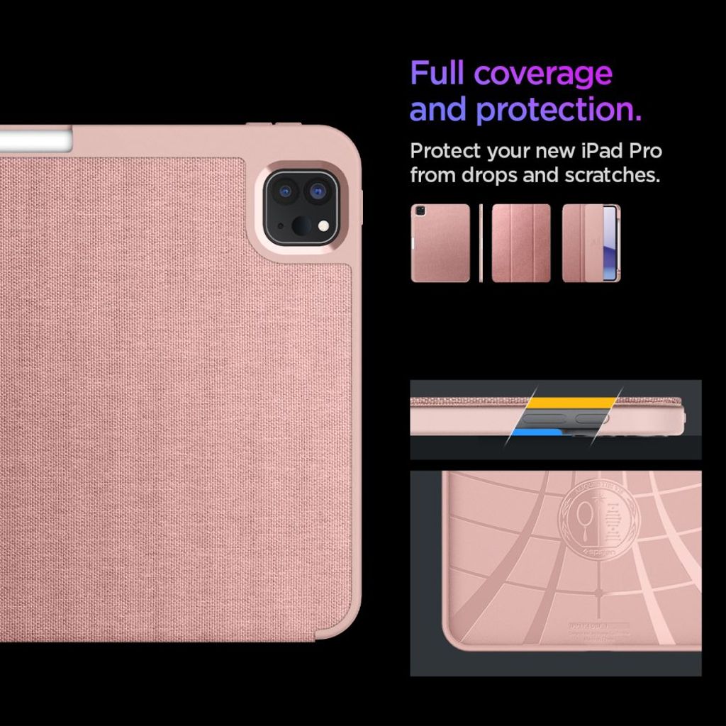 Spigen Urban Fit Tri-Fold Etui til iPad Pro 11" 2024-2025 - Rosa