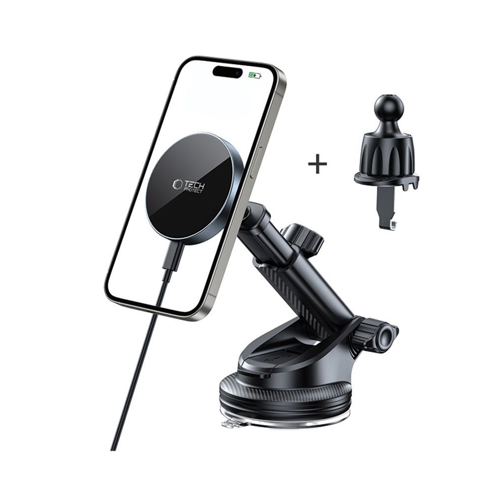 Tech-Protect MM15W-V5 MagSafe bilhållare 15W – svart