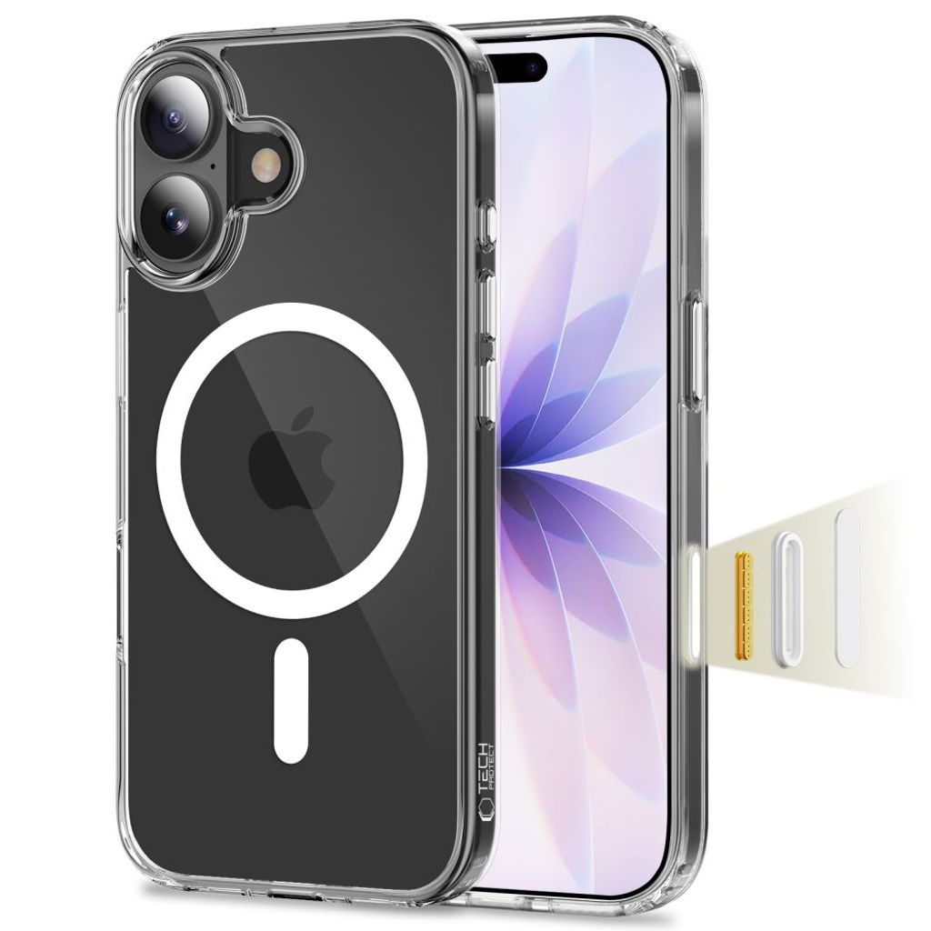 Tech-Protect Flexair Hybrid CC MagSafe Cover til iPhone 17 - Gennemsigtig