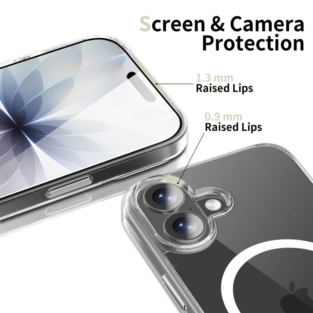 Tech-Protect Flexair Hybrid CC MagSafe Cover til iPhone 17 - Gennemsigtig