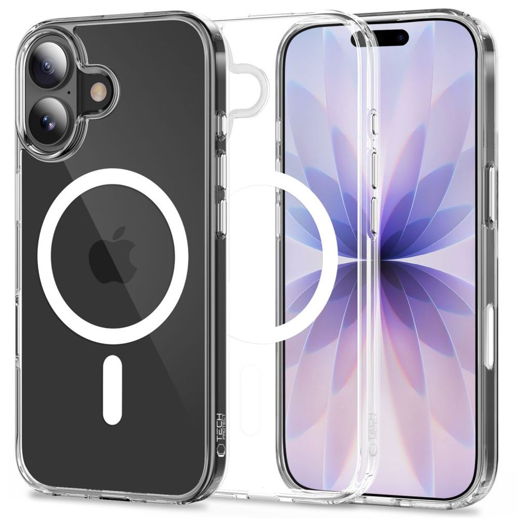 Tech-Protect Flexair Hybrid CC MagSafe Cover til iPhone 17 - Gennemsigtig