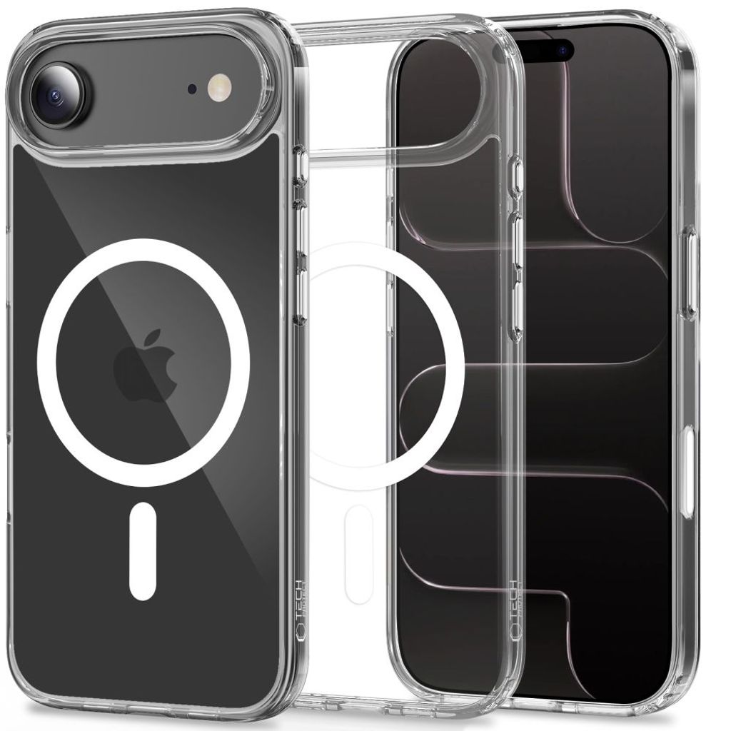 Tech-Protect Flexair Hybrid CC MagSafe Cover til iPhone Air - Gennemsigtig